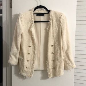 Zara cream blazer